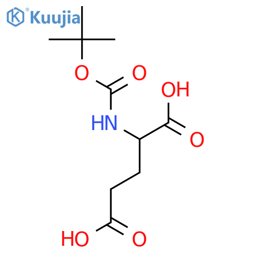2-{(tert-butoxy)carbonylamino}pentanedioic acid structure