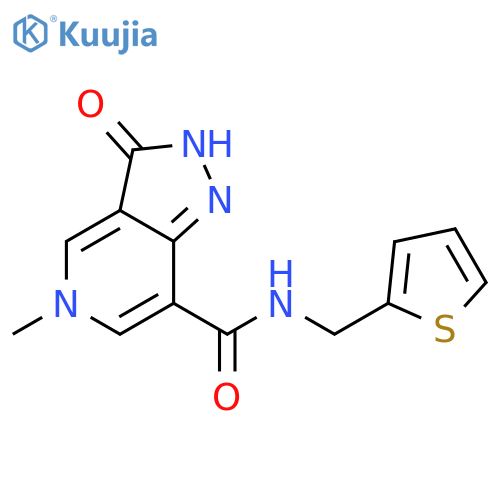 5-methyl-3-oxo-N-(thiophen-2-yl)methyl-2H,3H,5H-pyrazolo4,3-cpyridine-7-carboxamide structure