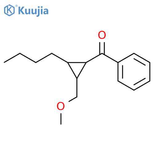 Methanone, [2-butyl-3-(methoxymethyl)cyclopropyl]phenyl- structure
