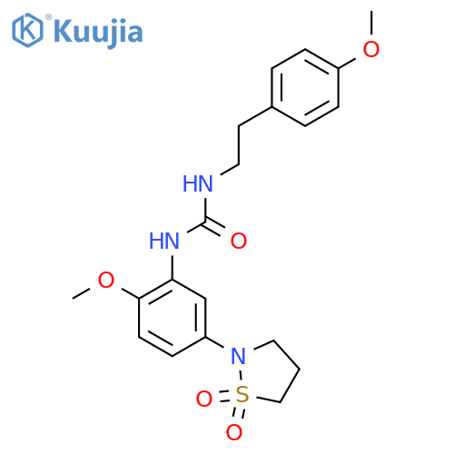 3-5-(1,1-dioxo-1lambda6,2-thiazolidin-2-yl)-2-methoxyphenyl-1-2-(4-methoxyphenyl)ethylurea structure