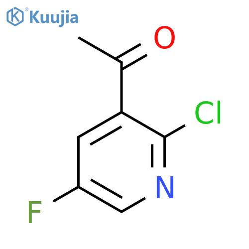 1-(2-chloro-5-fluoro-3-pyridyl)ethanone structure