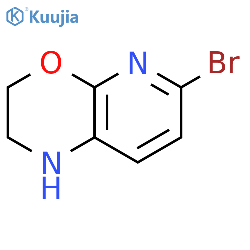 6-Bromo-2,3-dihydro-1H-pyrido2,3-b1,4oxazine structure