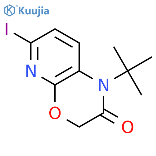 1-tert-Butyl-6-iodo-1H-pyrido2,3-b1,4oxazin-2(3h)-one structure