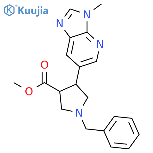 Methyl 1-benzyl-4-(3-methyl-3h-imidazo-4,5-bpyridin-6-yl)pyrrolidine-3-carboxylate structure