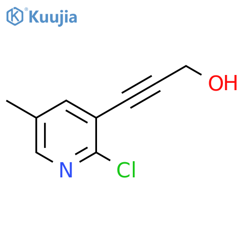 3-(2-Chloro-5-methylpyridin-3-yl)prop-2-yn-1-ol structure