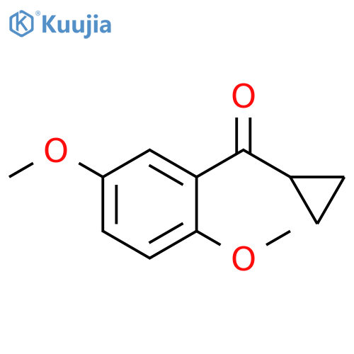 Methanone, cyclopropyl(2,5-dimethoxyphenyl)- structure