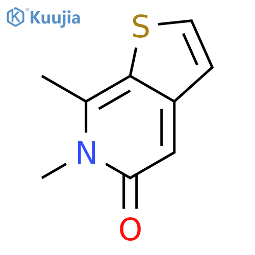 Thieno[2,3-c]pyridin-5(6H)-one, 6,7-dimethyl- structure