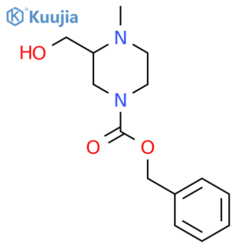 benzyl 3-(hydroxymethyl)-4-methylpiperazine-1-carboxylate structure