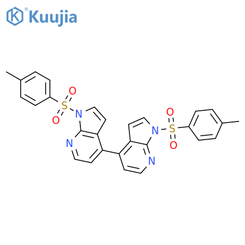 4,4'-Bi-1H-pyrrolo[2,3-b]pyridine, 1,1'-bis[(4-Methylphenyl)sulfonyl]- structure