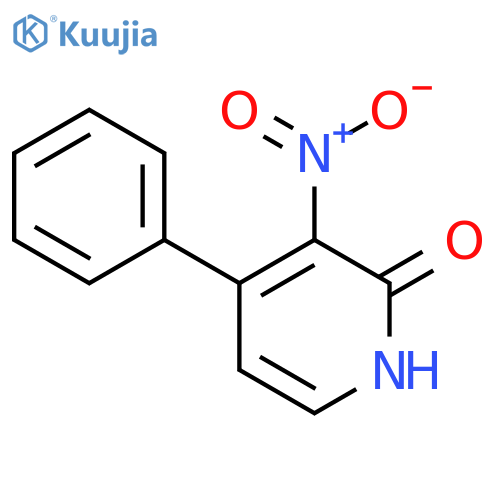 2-Hydroxy-3-nitro-4-phenylpyridine structure