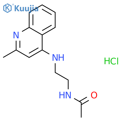 4-(2-Acetamidoethyl)amino-2-methylquinoline hydrochloride structure