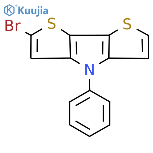 4H-Dithieno[3,2-b:2',3'-d]pyrrole, 2-bromo-4-phenyl- structure