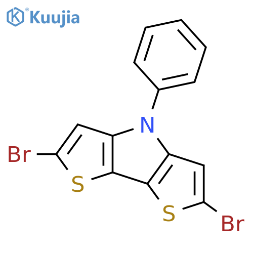2,6-DIBROMO-4-PHENYL-4H-DITHIENO[3,2-B:2,3-D]PYRROLE structure