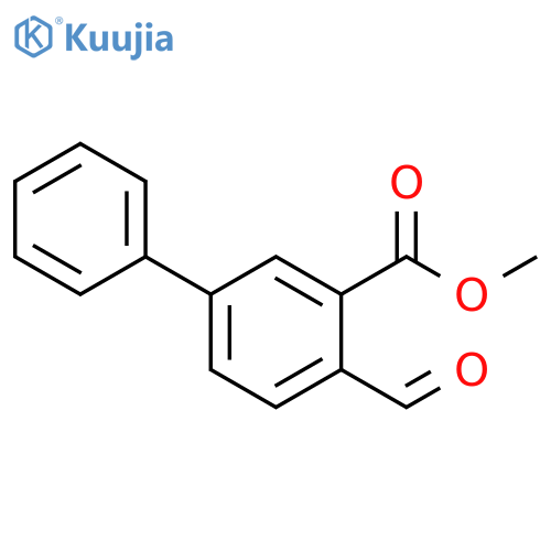 methyl 2-formyl-5-phenylbenzoate structure