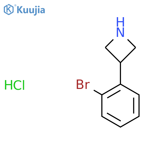 3-(2-Bromophenyl)azetidine hydrochloride structure