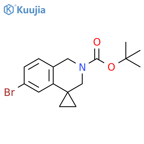 tert-Butyl 6'-Bromo-2',3'-dihydro-1'H-spirocyclopropane-1,4'-isoquinoline-2'-carboxylate structure
