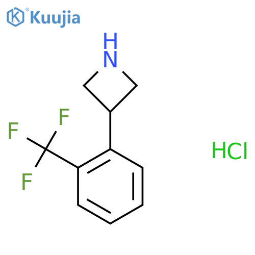 3-(2-(Trifluoromethyl)phenyl)azetidine hydrochloride structure