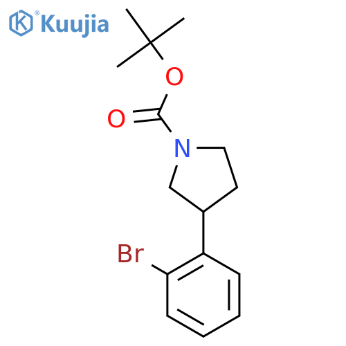 Tert-Butyl 3-(2-bromophenyl)pyrrolidine-1-carboxylate structure