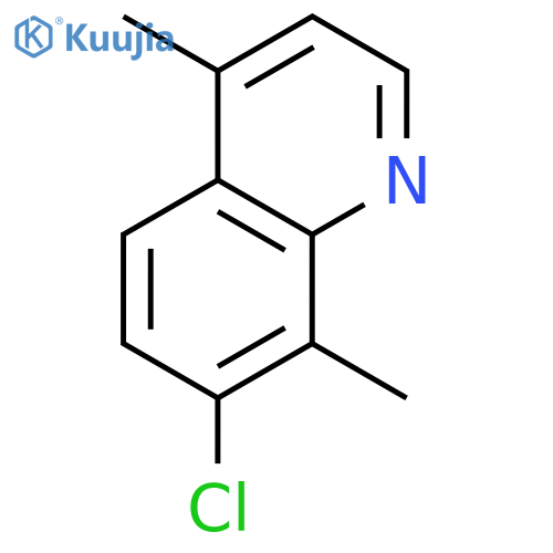 QUINOLINE, 7-CHLORO-4,8-DIMETHYL- structure