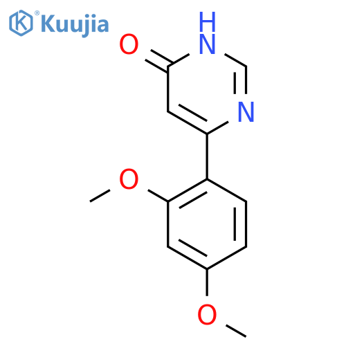 6-(2,4-Dimethoxyphenyl)pyrimidin-4-ol structure