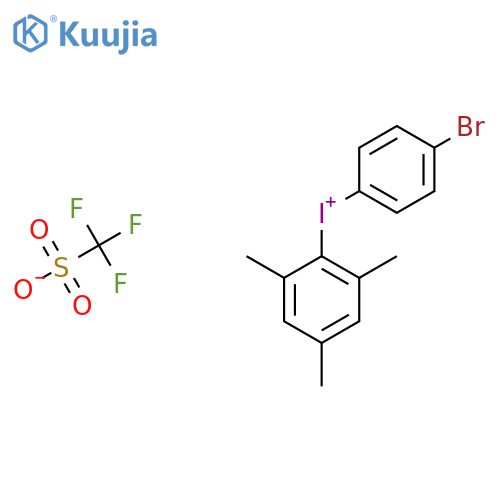 Iodonium, (4-?bromophenyl)?(2,?4,?6-?trimethylphenyl)?-?, 1,?1,?1-?trifluoromethanesulf?onate (1:1) structure