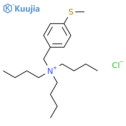 Benzenemethanaminium, N,N,N-tributyl-4-(methylthio)-, chloride structure