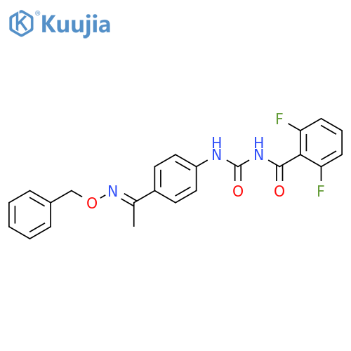 Benzamide, 2,6-difluoro-N-[[[4-[(1E)-1-[(phenylmethoxy)imino]ethyl]phenyl]amino]carbonyl]- structure