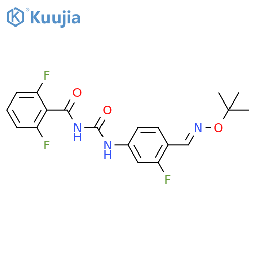 Benzamide, N-[[[4-[(E)-[(1,1-dimethylethoxy)imino]methyl]-3-fluorophenyl]amino]carbonyl]-2,6-difluoro- structure