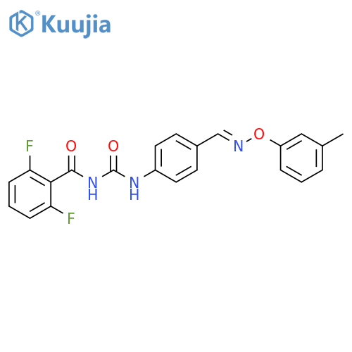 Benzamide, 2,6-difluoro-N-[[[4-[(E)-[(3-methylphenoxy)imino]methyl]phenyl]amino]carbonyl]- structure