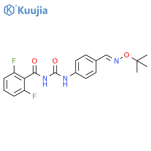 Benzamide, N-[[[4-[[(1,1-dimethylethoxy)imino]methyl]phenyl]amino]carbonyl]-2,6-difluoro- structure