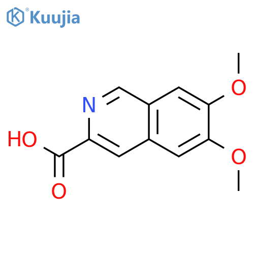 3-Isoquinolinecarboxylic acid, 6,7-dimethoxy- structure