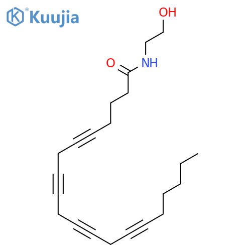 5,8,11,14-Eicosatetraynamide, N-(2-hydroxyethyl)- structure