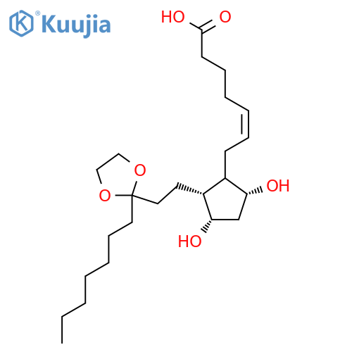 Unoprostone ethyleneketal structure