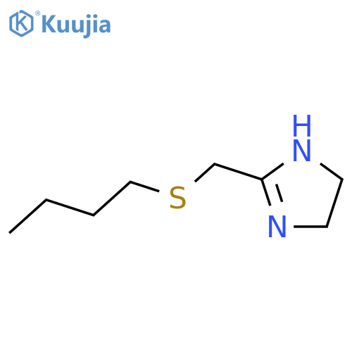 1H-Imidazole, 2-[(butylthio)methyl]-4,5-dihydro- structure