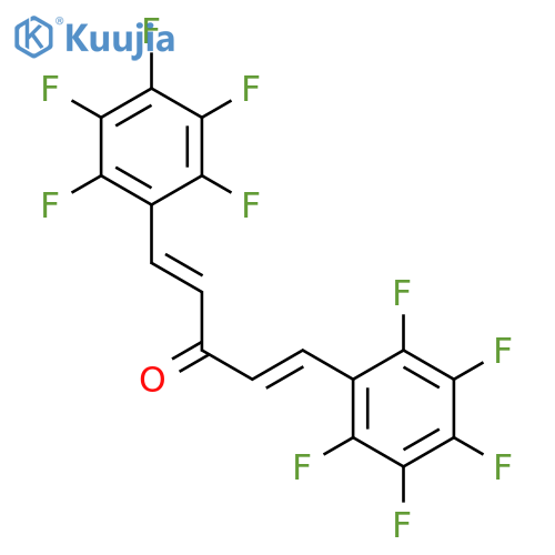 1,4-Pentadien-3-one, 1,5-bis(pentafluorophenyl)-, (E,E)- structure