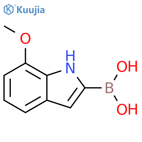 7-methoxy-1H-indol-2-ylboronic acid structure