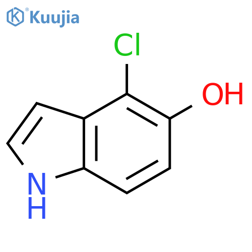 1H-Indol-5-ol, 4-chloro- structure