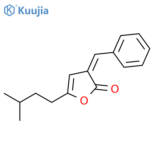 2(3H)-Furanone,5-(3-methylbutyl)-3-(phenylmethylene)- structure