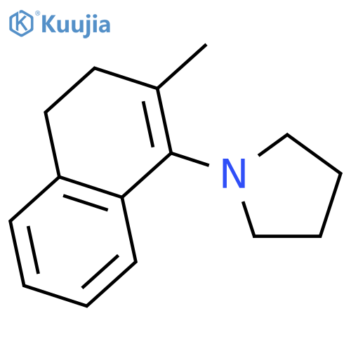 PYRROLIDINE, 1-(3,4-DIHYDRO-2-METHYL-1-NAPHTHALENYL)- structure