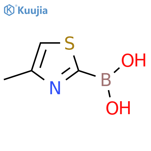 (4-methyl-1,3-thiazol-2-yl)boronic acid structure