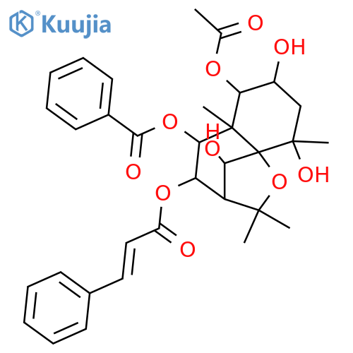 1,2,4,6,8,9-Hexahydroxydihydro-β-agarofuran; (1α,2α,4β,6β,8β,9β)-form, 8-E-Cinnamoyl, 9-benzoyl, 1-Ac structure