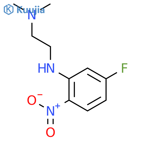 1,2-ETHANEDIAMINE, N'-(5-FLUORO-2-NITROPHENYL)-N,N-DIMETHYL- structure