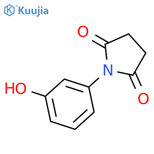 2,5-Pyrrolidinedione, 1-(3-hydroxyphenyl)- structure