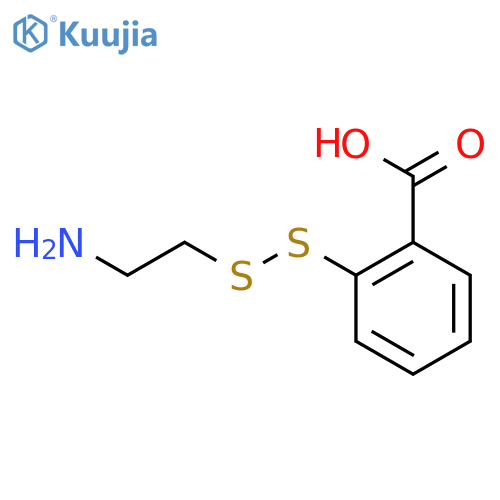 Benzoic acid,2-[(2-aminoethyl)dithio]- structure