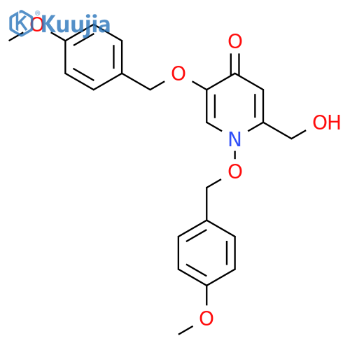 2-(Hydroxymethyl)-1,5-bis((4-methoxybenzyl)oxy)pyridin-4(1H)-one structure
