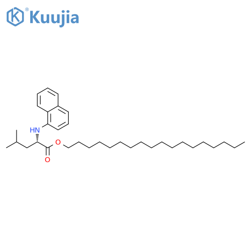 L-Leucine, N-1-naphthalenyl-, octadecyl ester structure