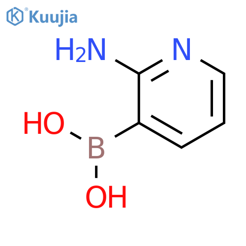 (2-Aminopyridin-3-yl)boronic acid structure
