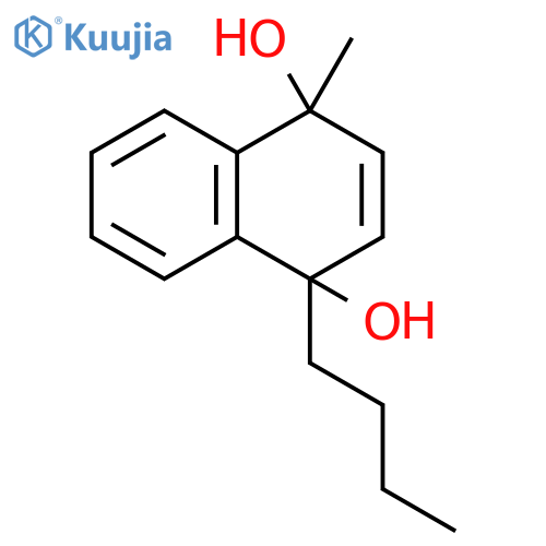 1,4-Naphthalenediol, 1-butyl-1,4-dihydro-4-methyl- structure
