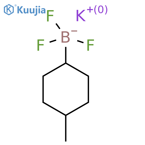 potassium trifluoro(4-methylcyclohexyl)boranuide, Mixture of diastereomers structure
