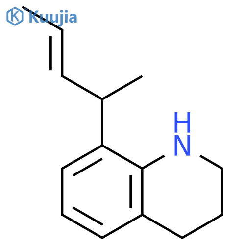 Quinoline, 1,2,3,4-tetrahydro-8-(1-methyl-2-butenyl)-, (E)- (9CI) structure